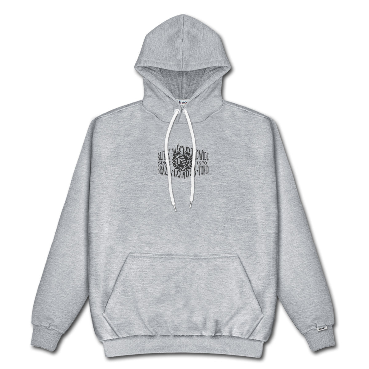 Moletom Alive Worldwide Cinza