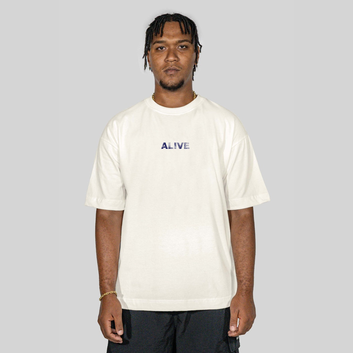 Camiseta Alive Oversized Kid Off White