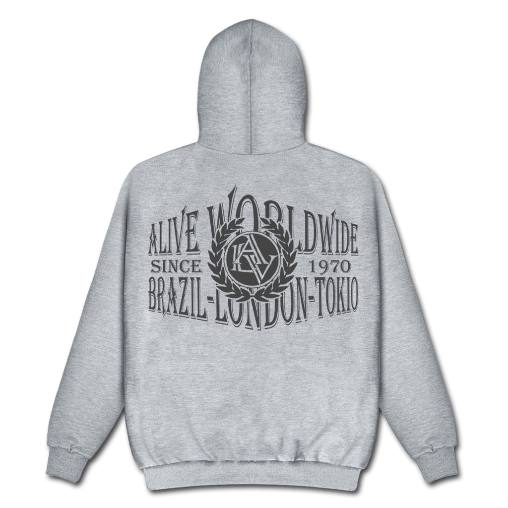 Moletom Alive Worldwide Cinza