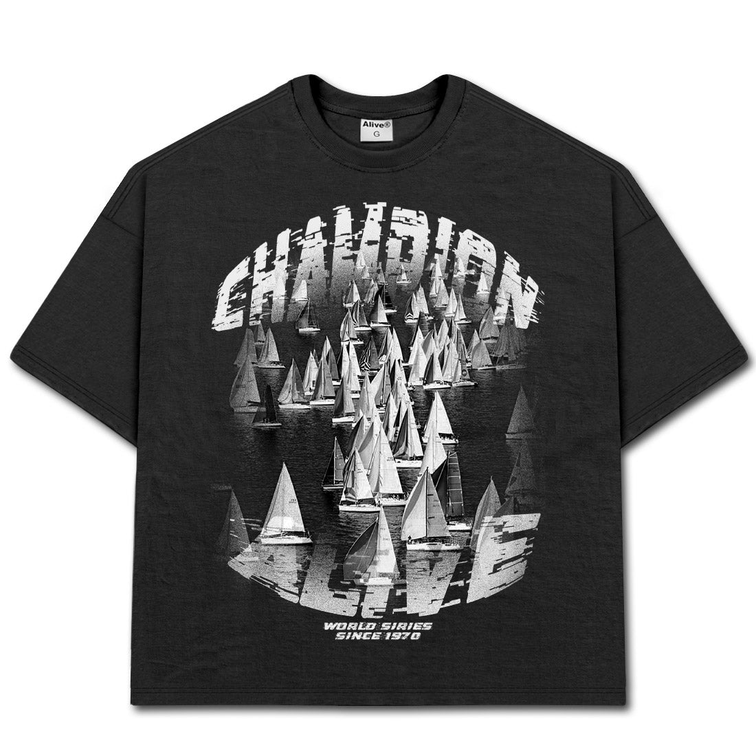 Camiseta Alive Oversized Essencial Champion Preto