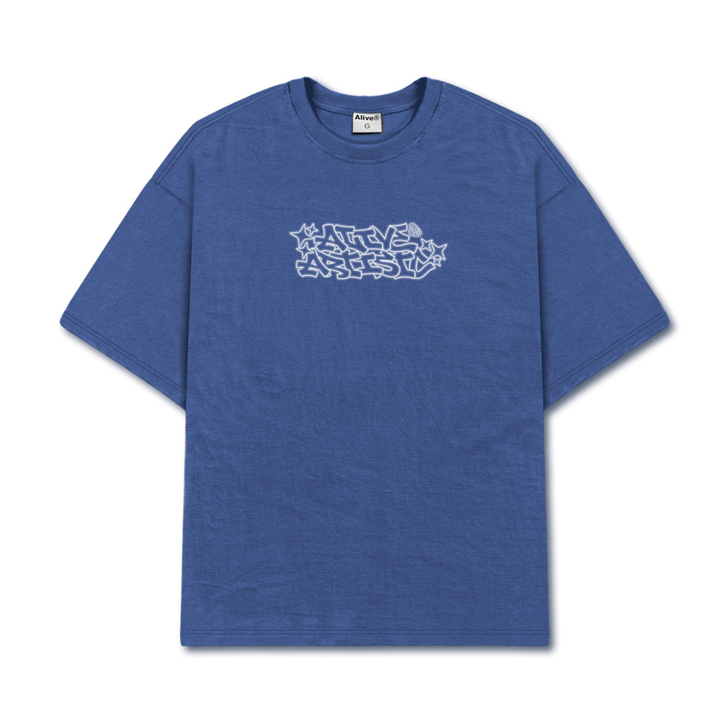 Camiseta Alive Clássica Artistic Azul