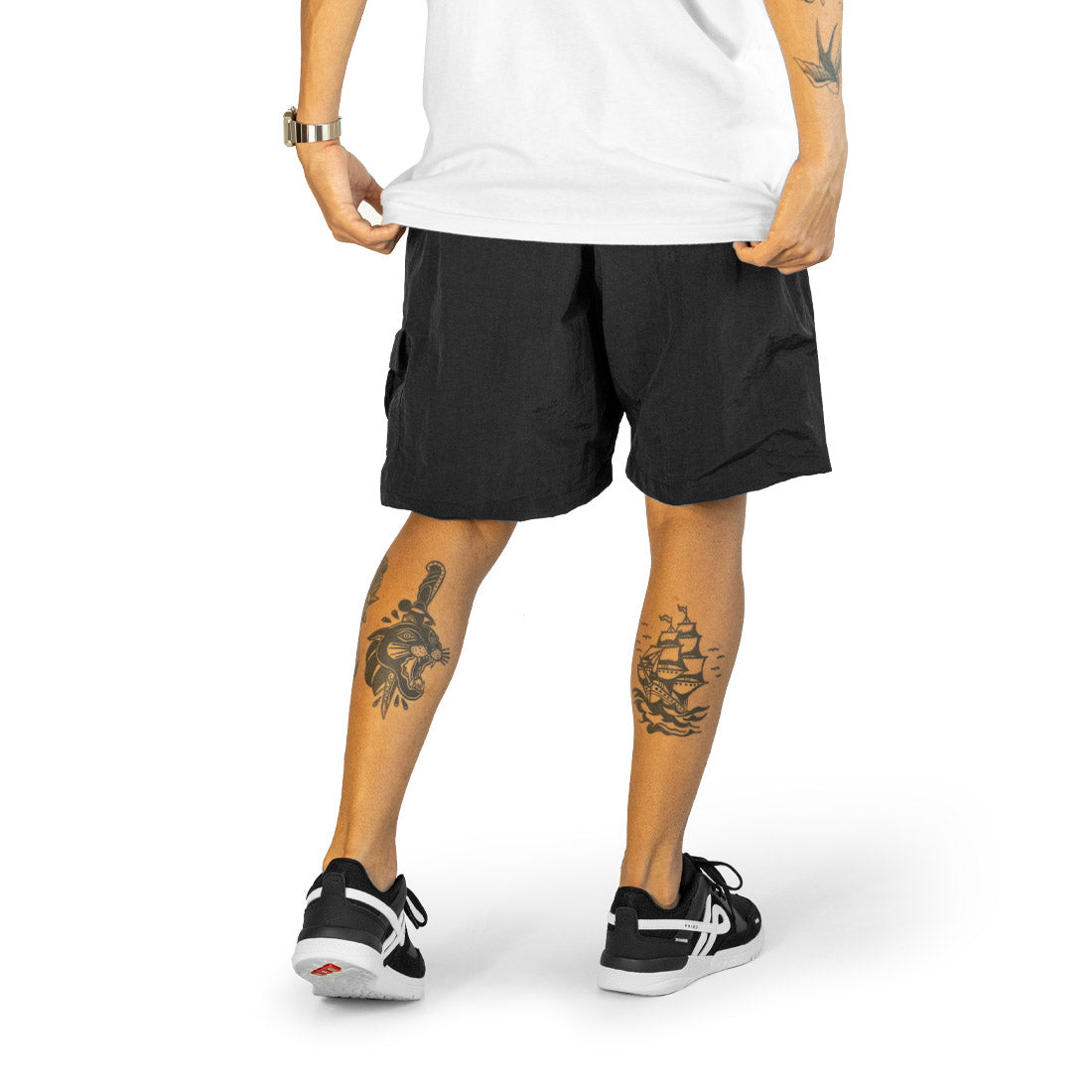 Short Alive Tag Cargo Preto