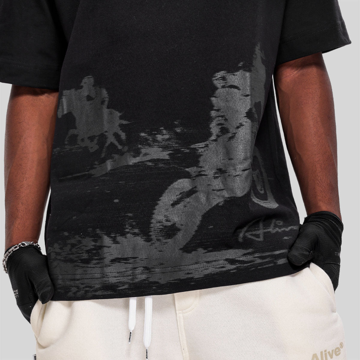 Camiseta Alive Oversized Texas Preto - Texas