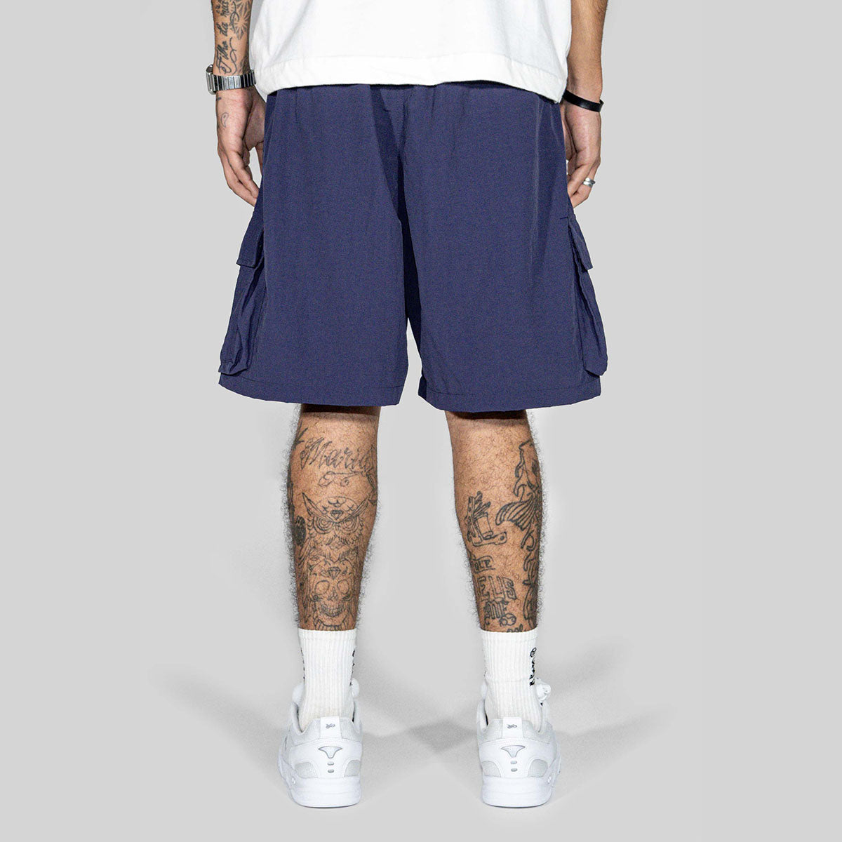 Short Alive Logo Cargo Azul