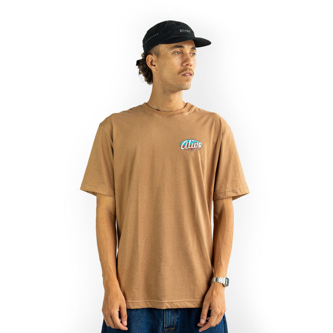Camiseta Alive Patagônia Marrom