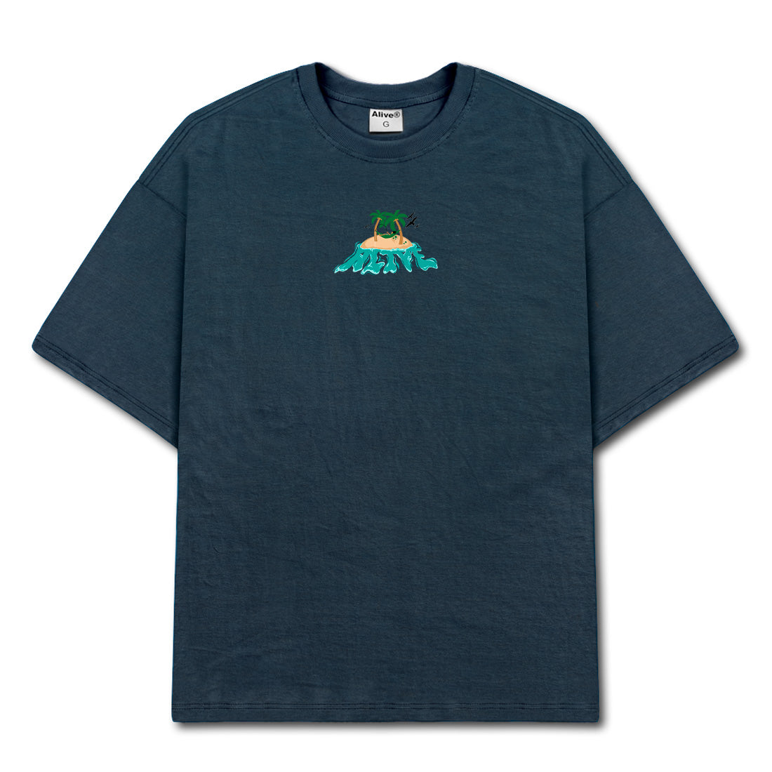 Camiseta Alive Island Azul Marinho
