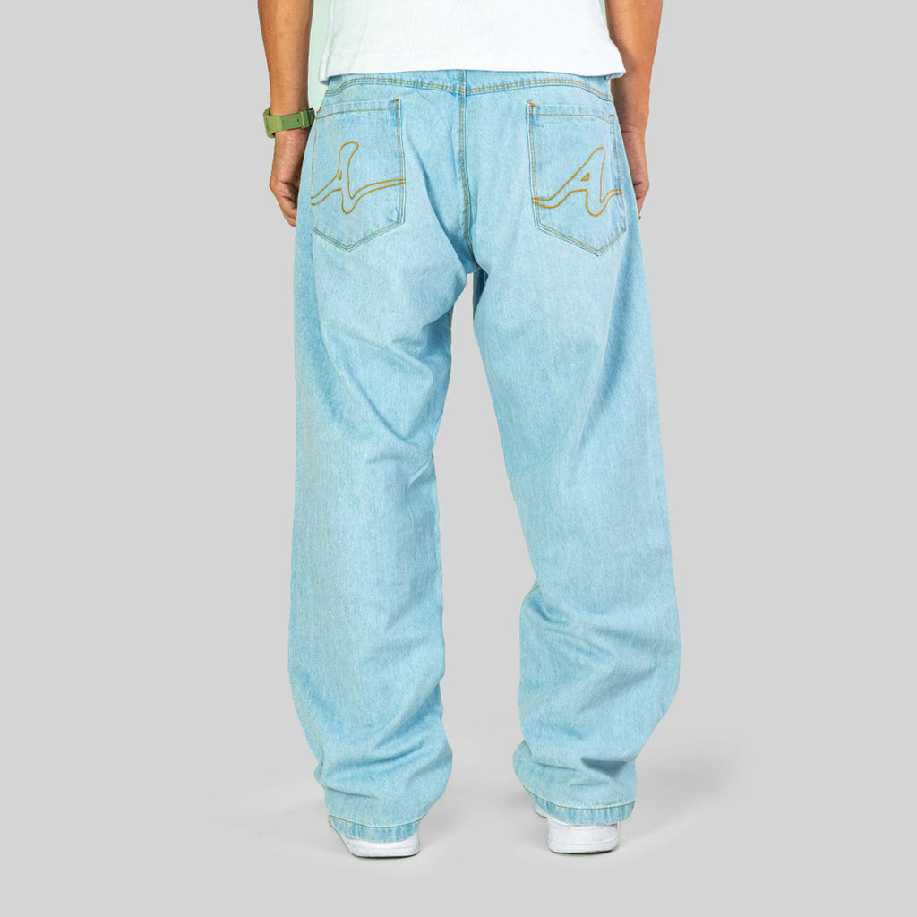 Calça Alive Jeans Semi Baggy Glass | Azul