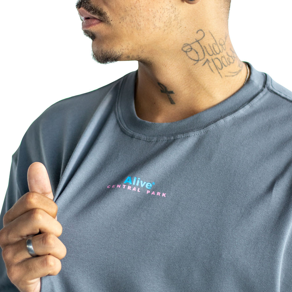 Camiseta Alive Central Park Cinza