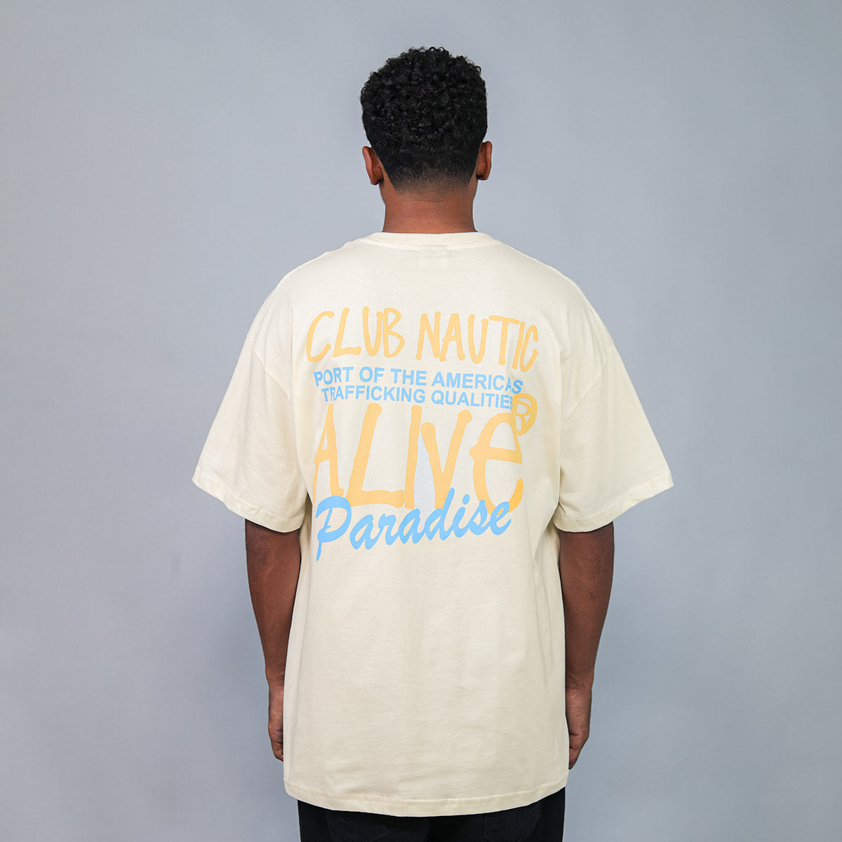 Camiseta Alive Oversized Essencial Nautic Off White