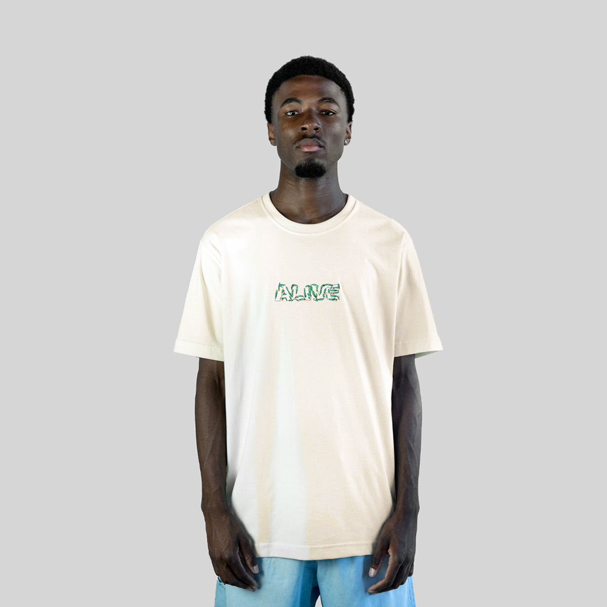 Camiseta Alive Orange Off White