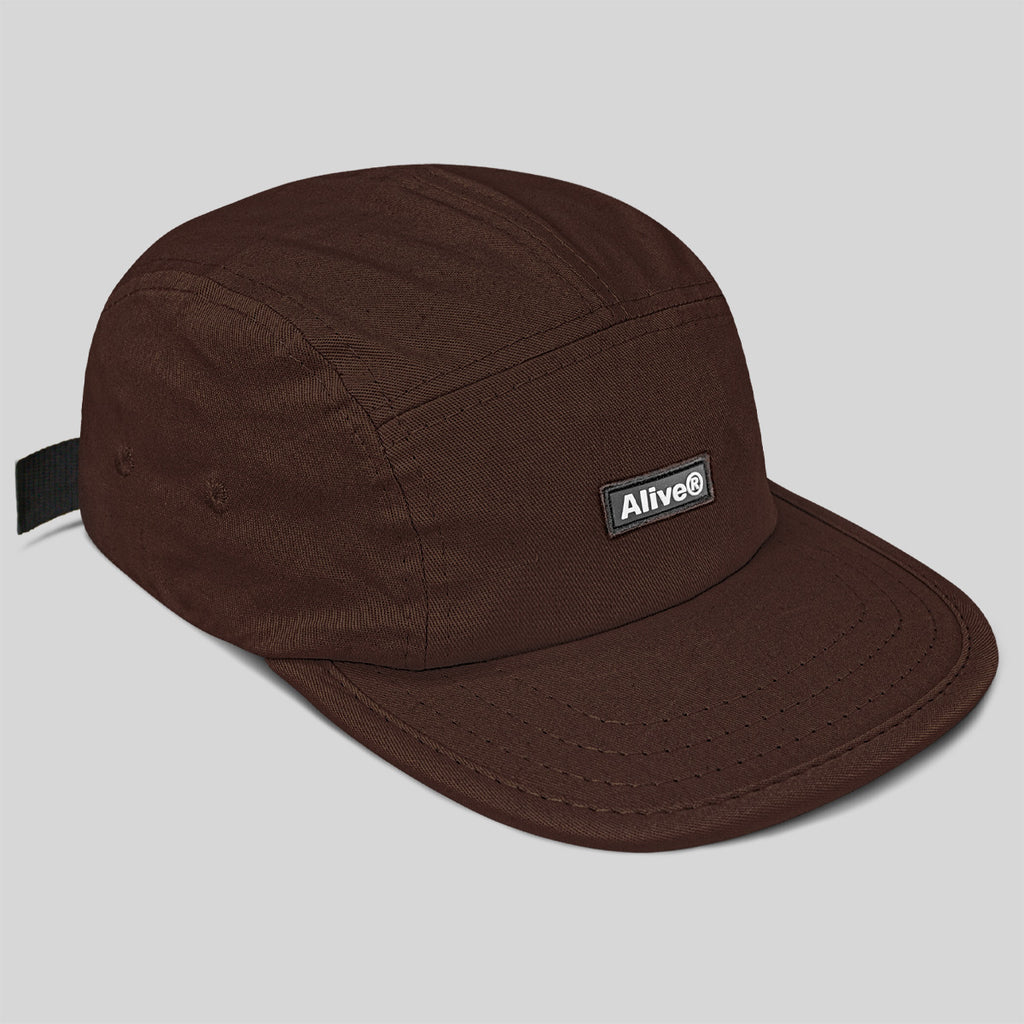 Boné Alive Five Panel Patch Marrom Texas