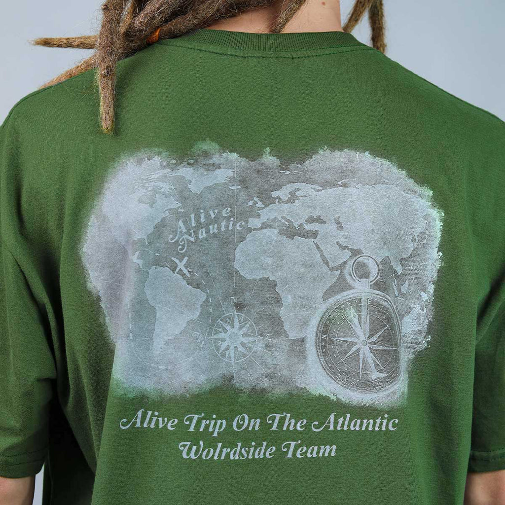 Camiseta Alive Map Verde Musgo