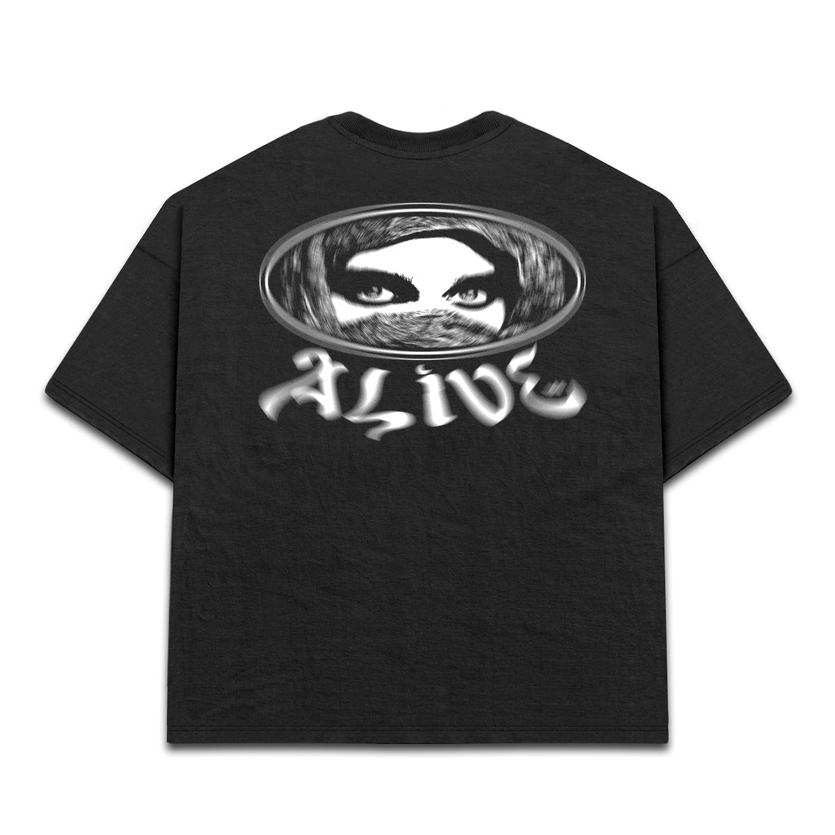 Camiseta Alive Oversized Arabic Preto