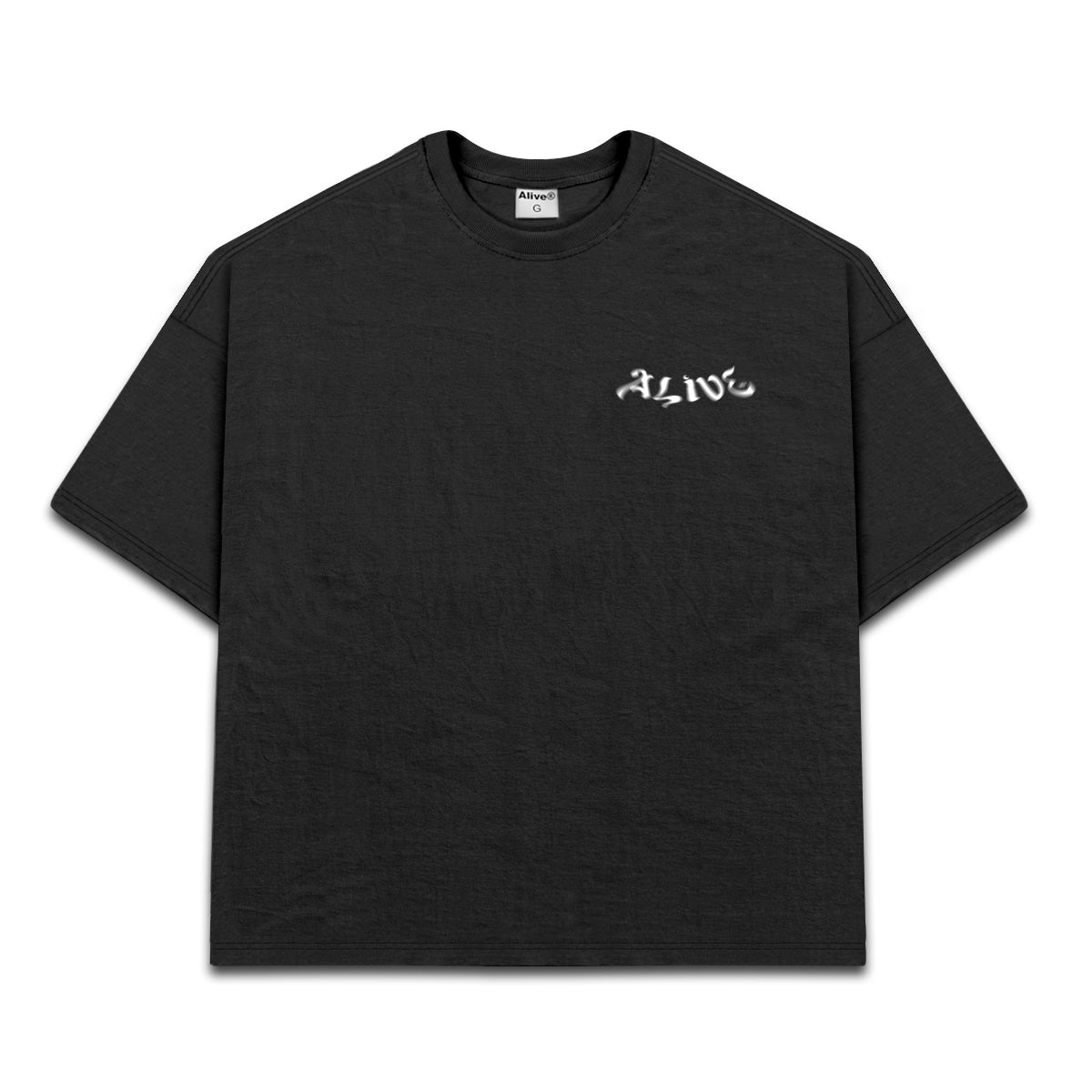 Camiseta Alive Oversized Arabic Preto