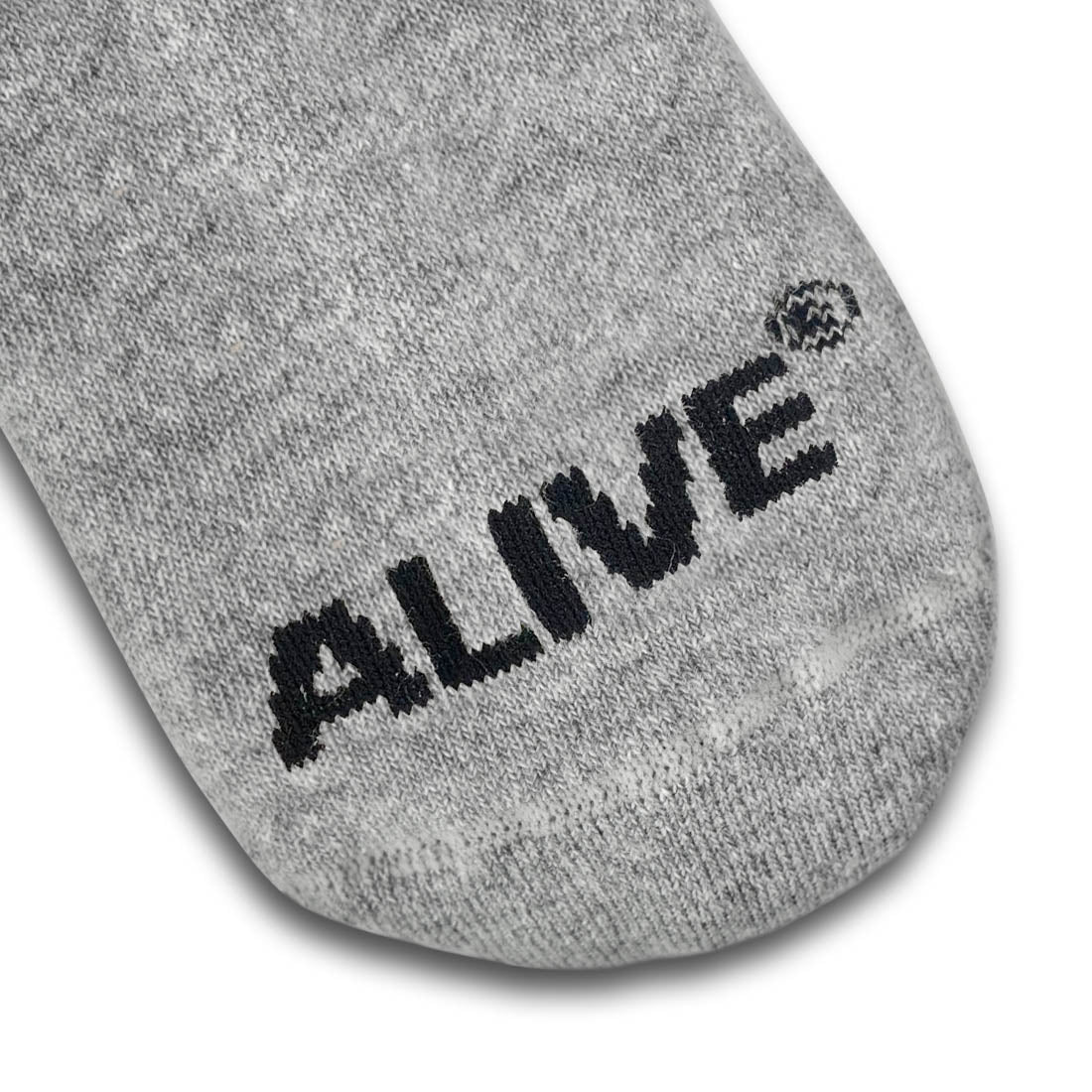 Meia Curta Alive Logo | Cinza