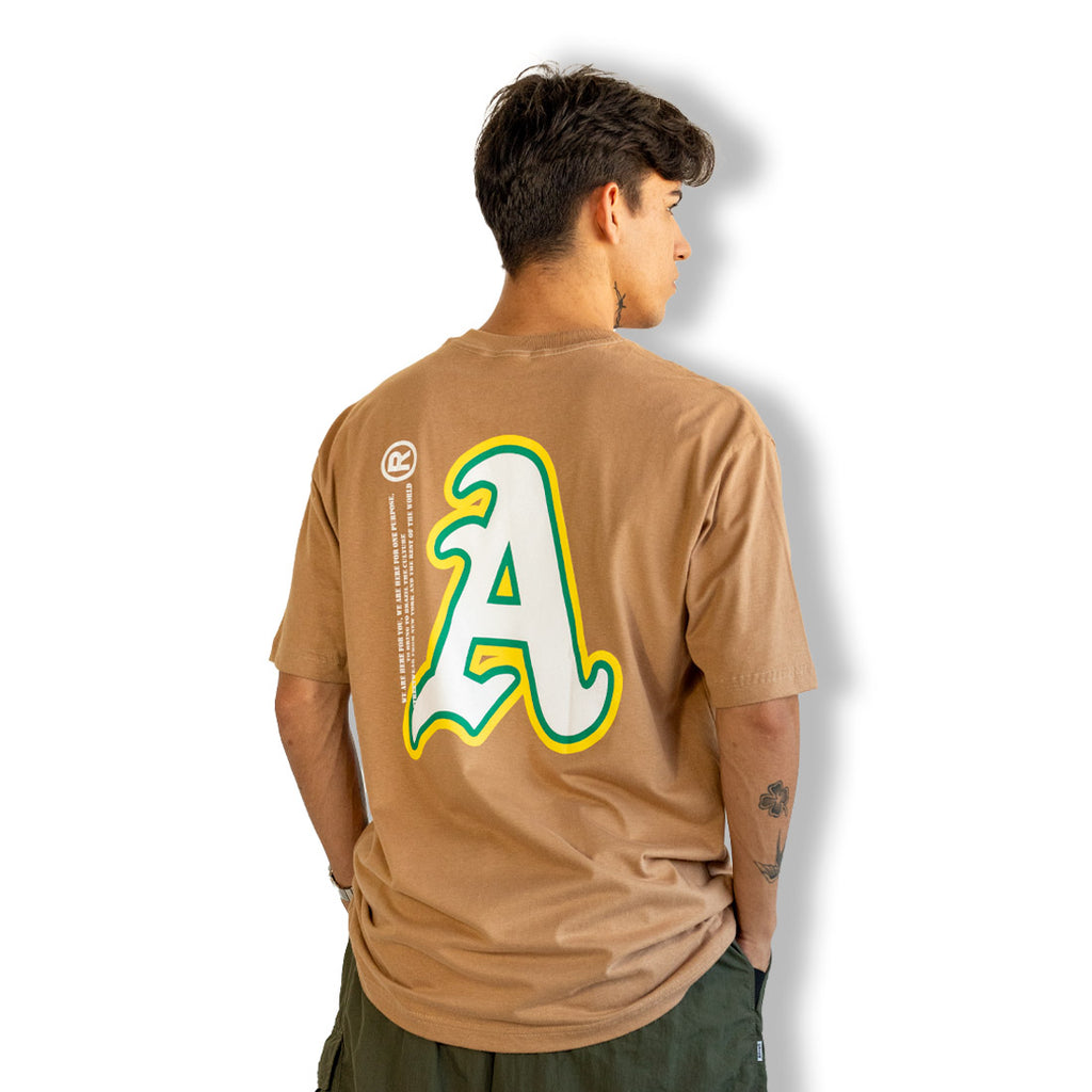Camiseta Alive "A" Special Bege