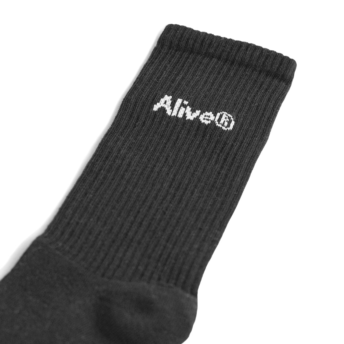 Meia Alive Logo Preto