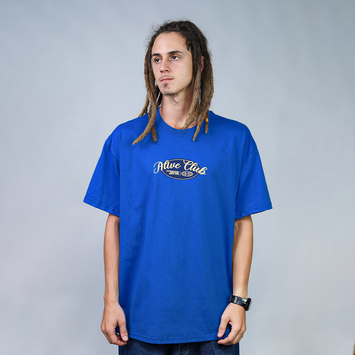 Camiseta Alive Globe Azul Royal