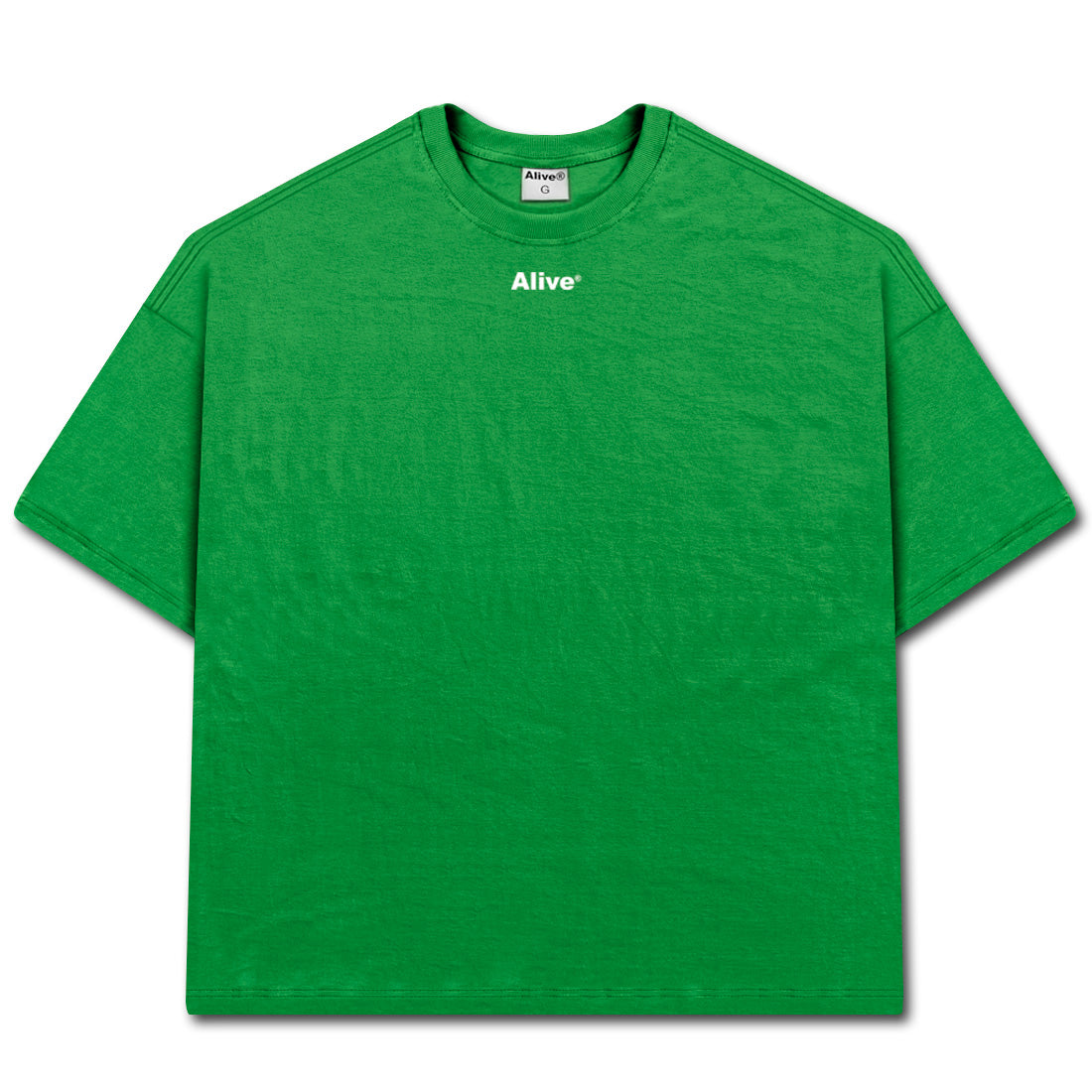 Camiseta Alive Oversized Basic Logo Verde