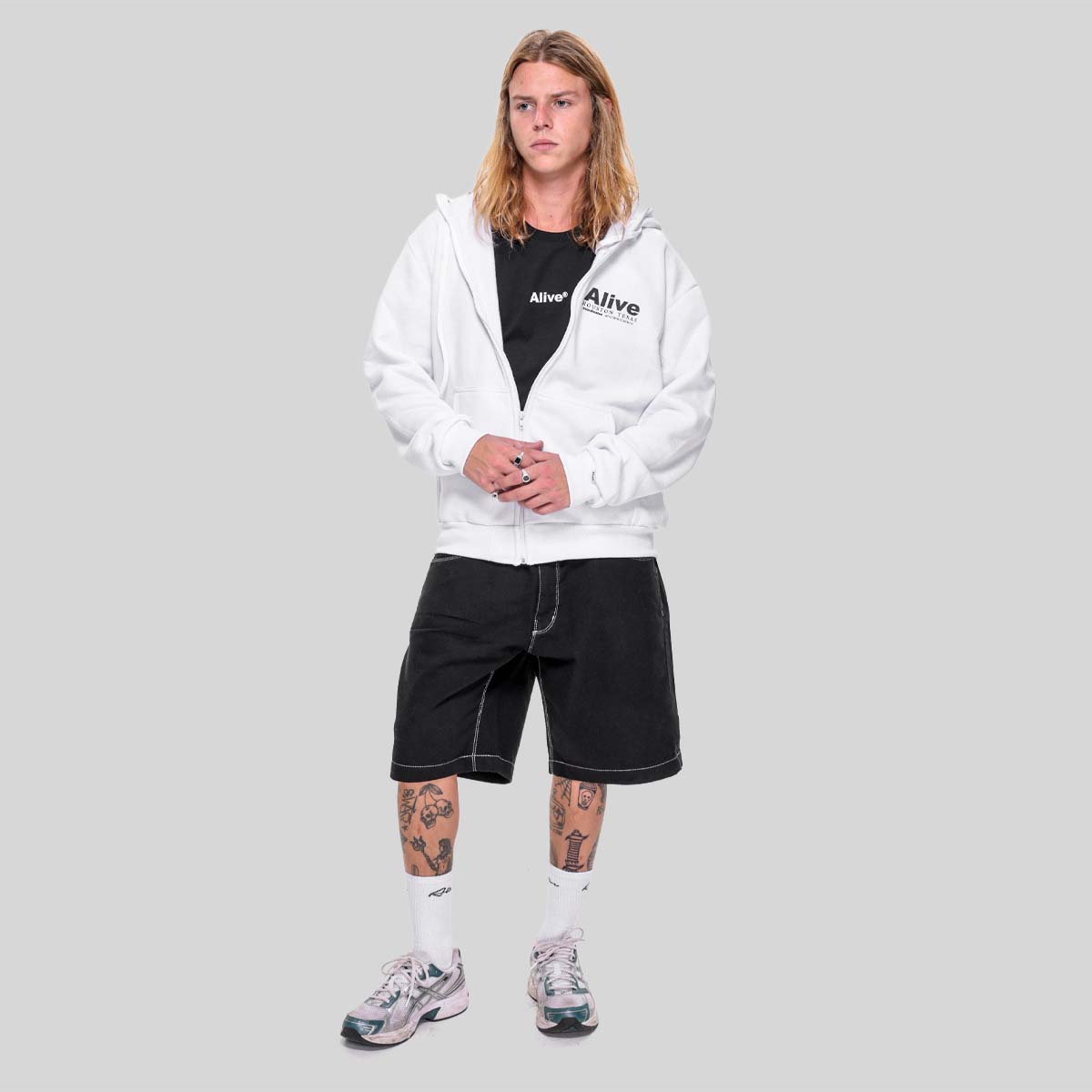 Casaco Alive Zipper Houston Branco - Texas – Alive®