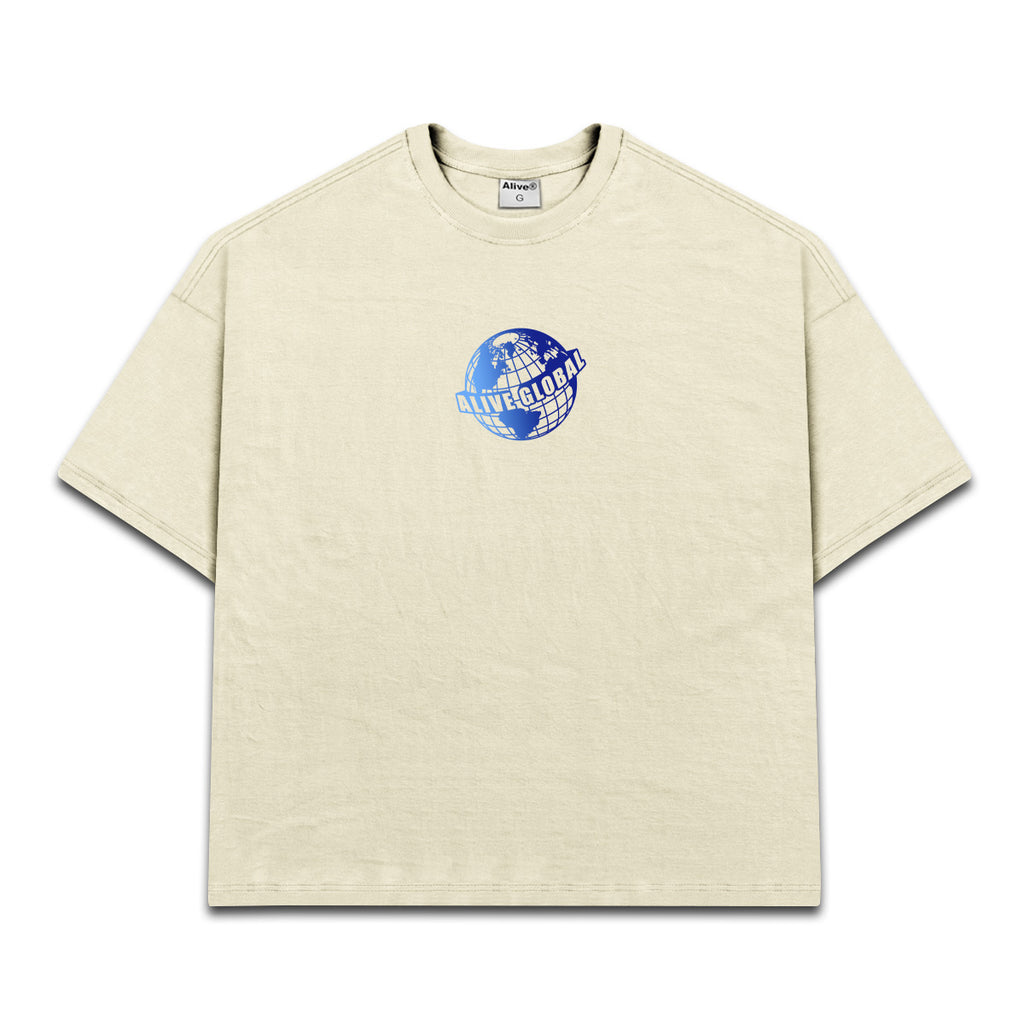 Camiseta Alive Oversized Global Off White