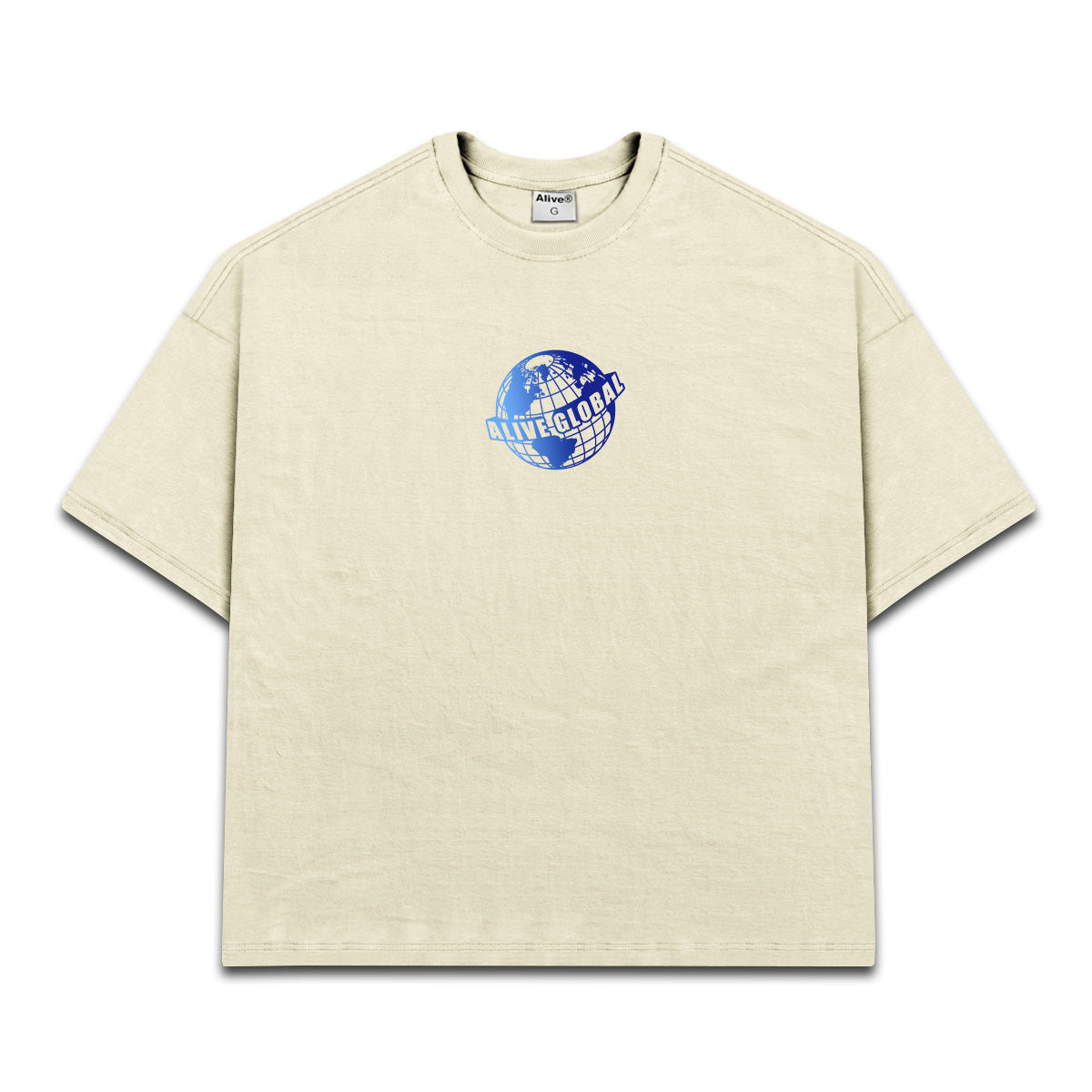 Camiseta Alive Oversized Global Off White