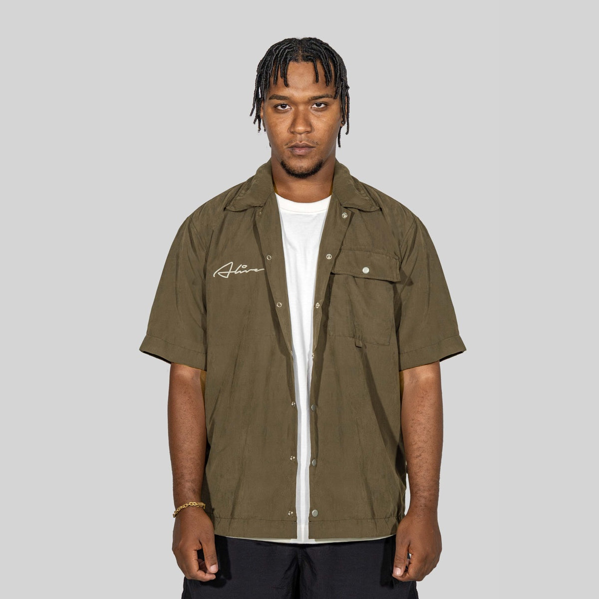 Camisa Alive Line Marrom