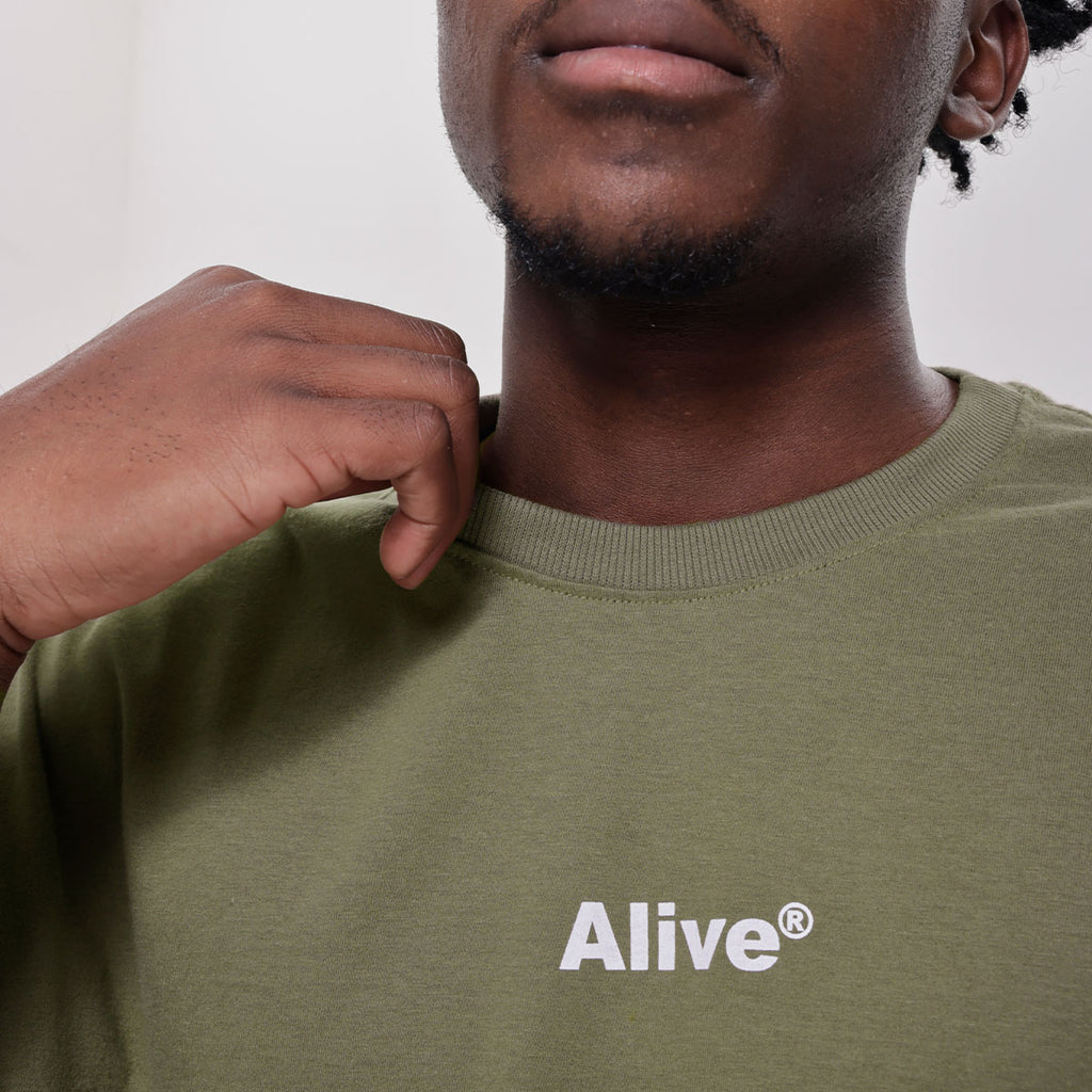 Camiseta Alive Clássica Basic Verde Musgo