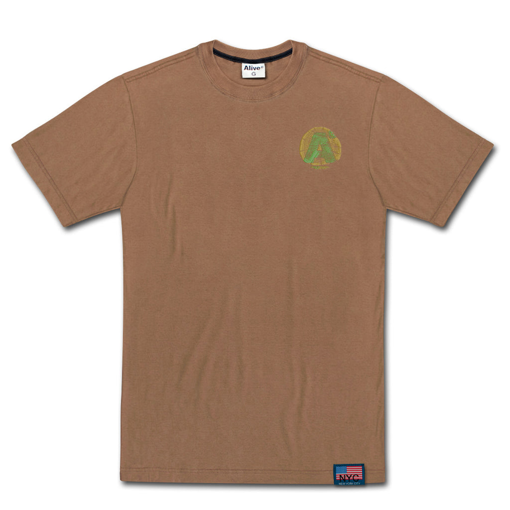 Camiseta Alive Trunk Marrom