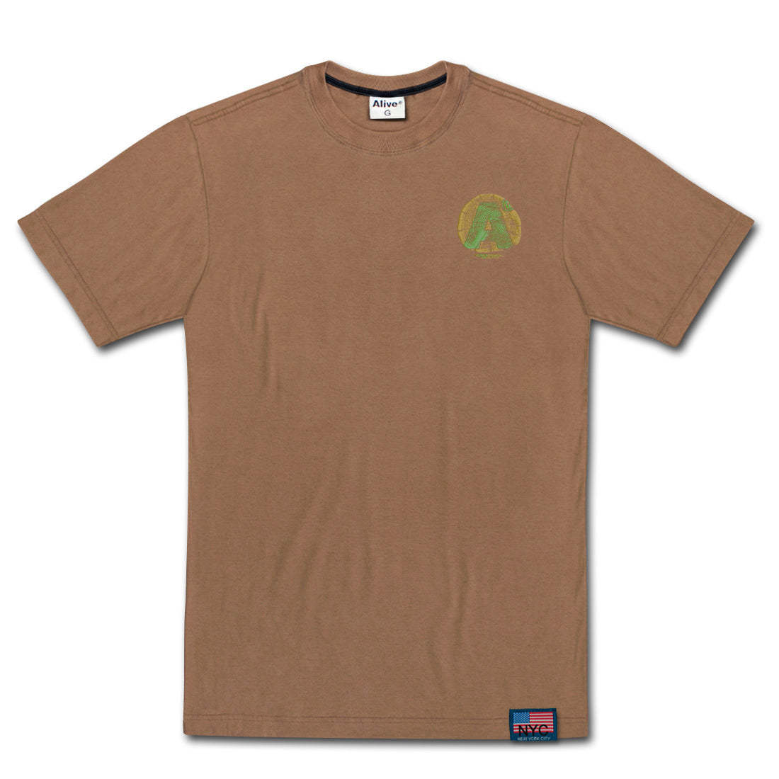 Camiseta Alive Trunk Marrom