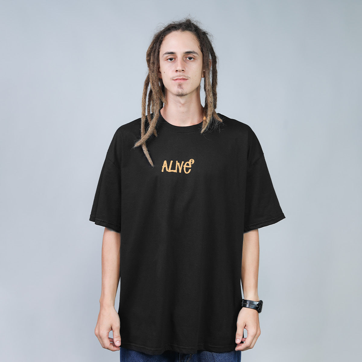 Camiseta Alive Oversized Essencial Nautic Preto
