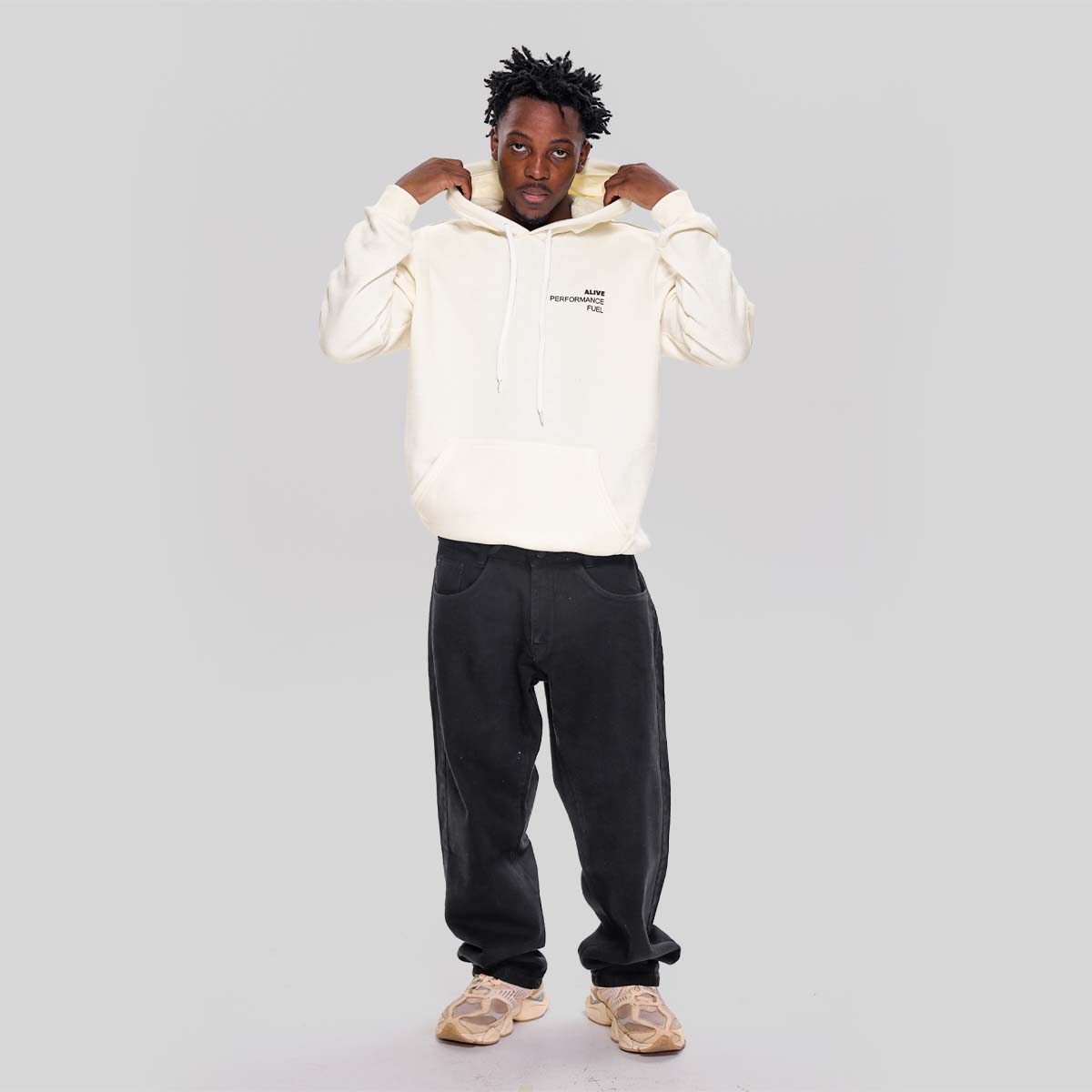 Moletom Alive Canguru Fuel Off White - Texas