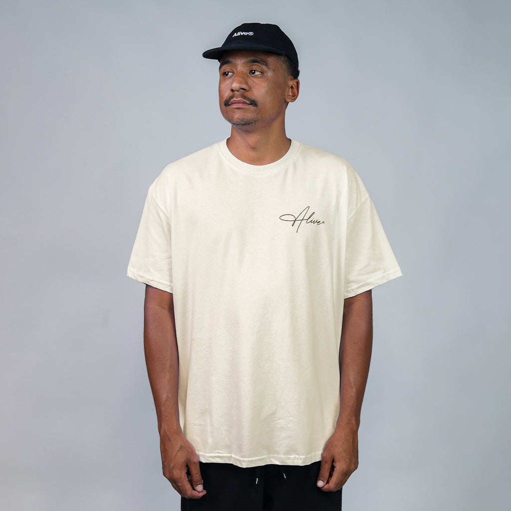 Camiseta Alive Oversized New Signature Off White