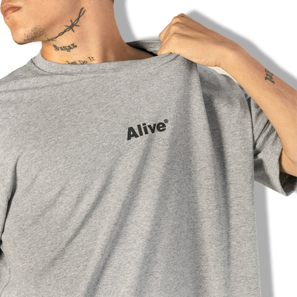 Camiseta Alive Basic Cinza