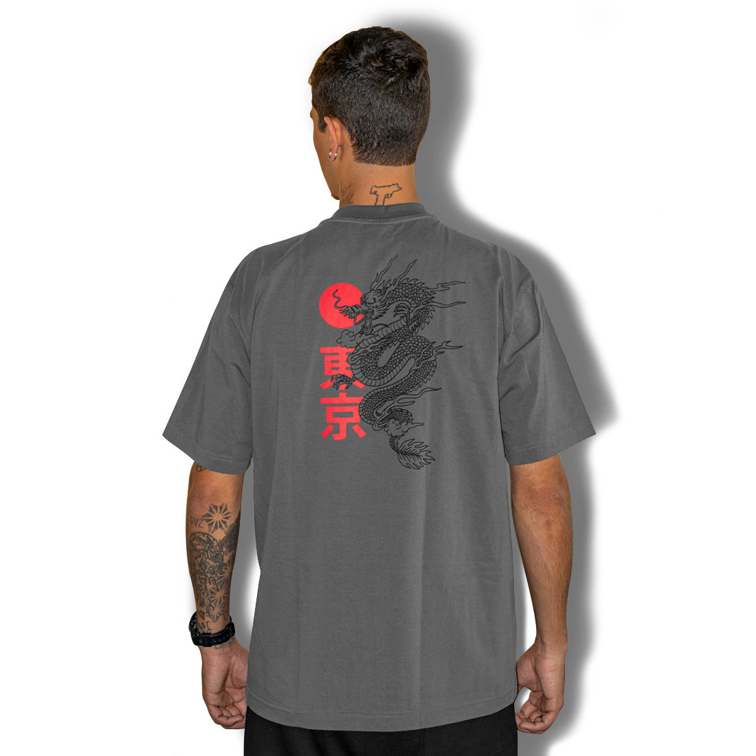 Camiseta Alive Eastern Dragon Chumbo