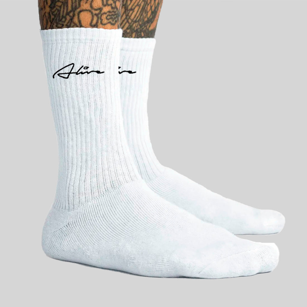 Meia Alive Rubric Branco
