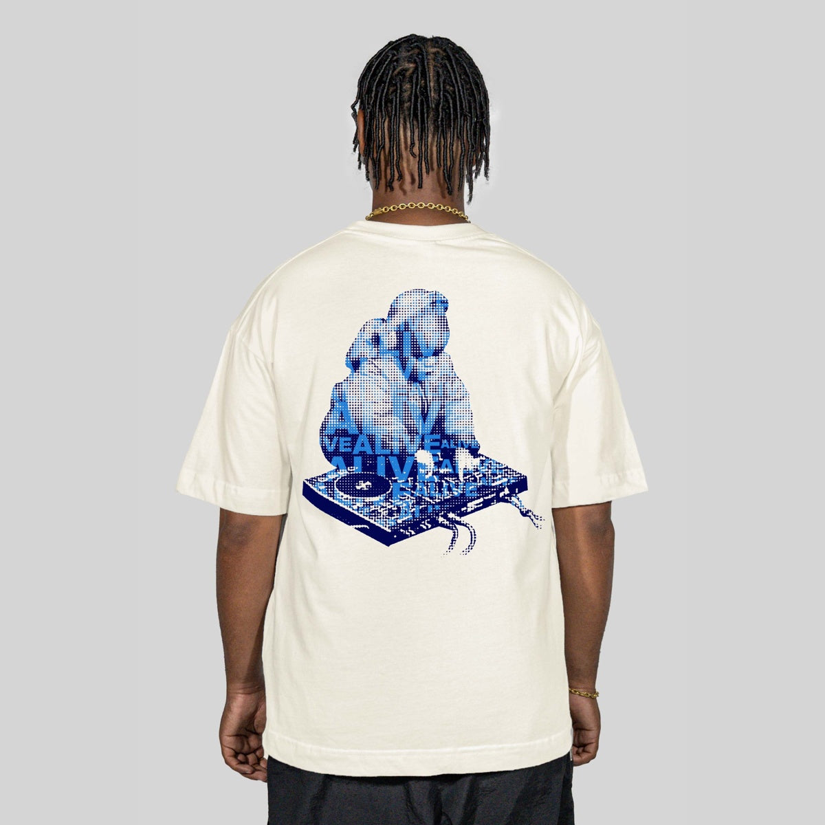 Camiseta Alive Oversized Kid Off White