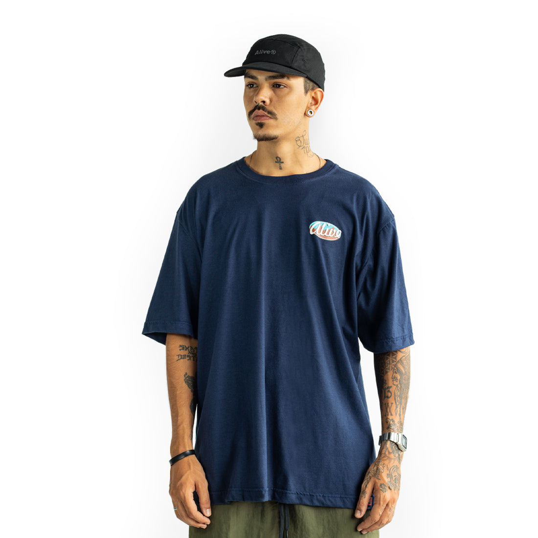 Camiseta Alive Patagônia Azul