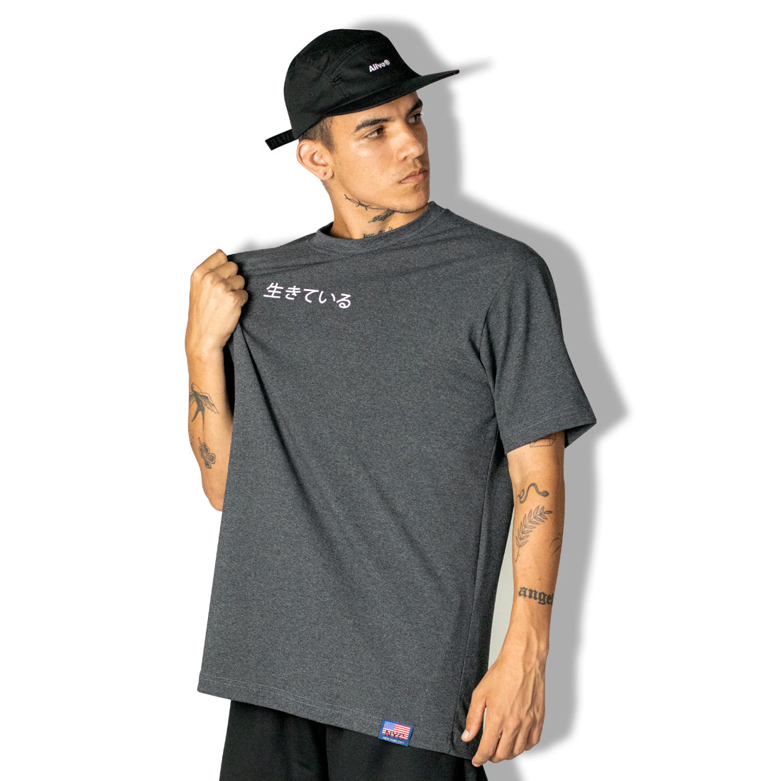 Camiseta Alive Tiger Cinza Escuro