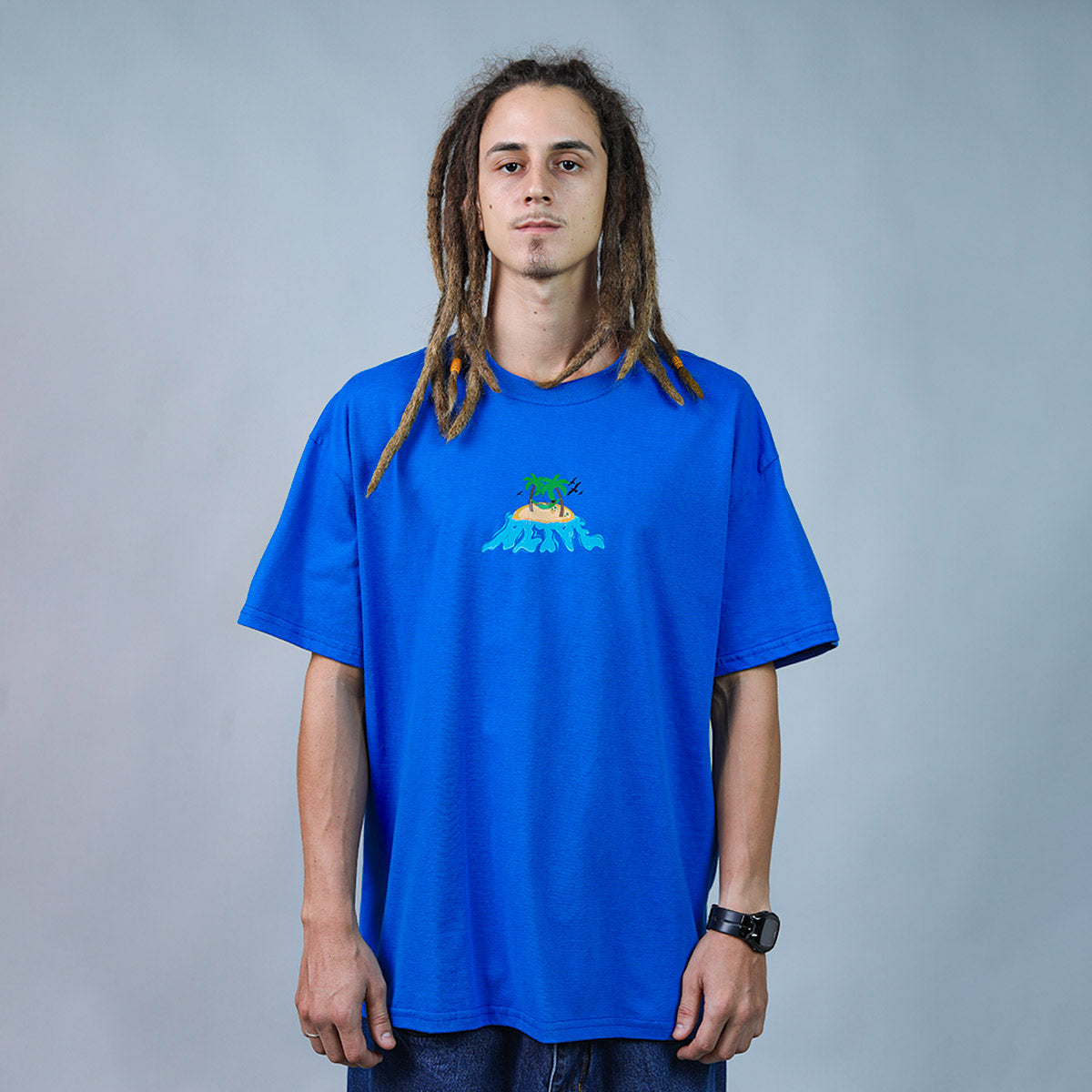 Camiseta Alive Island Azul Royal