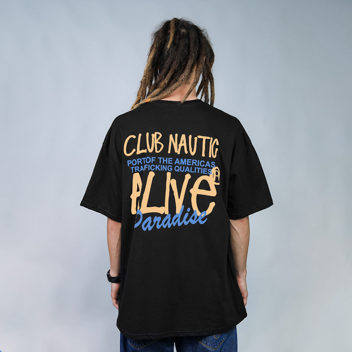 Camiseta Alive Oversized Essencial Nautic Preto