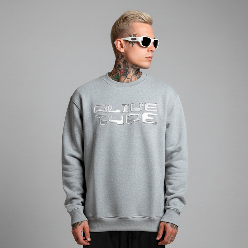 Moletom Alive Careca Type Cinza