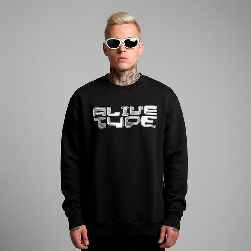 Moletom Alive Careca Type Preto