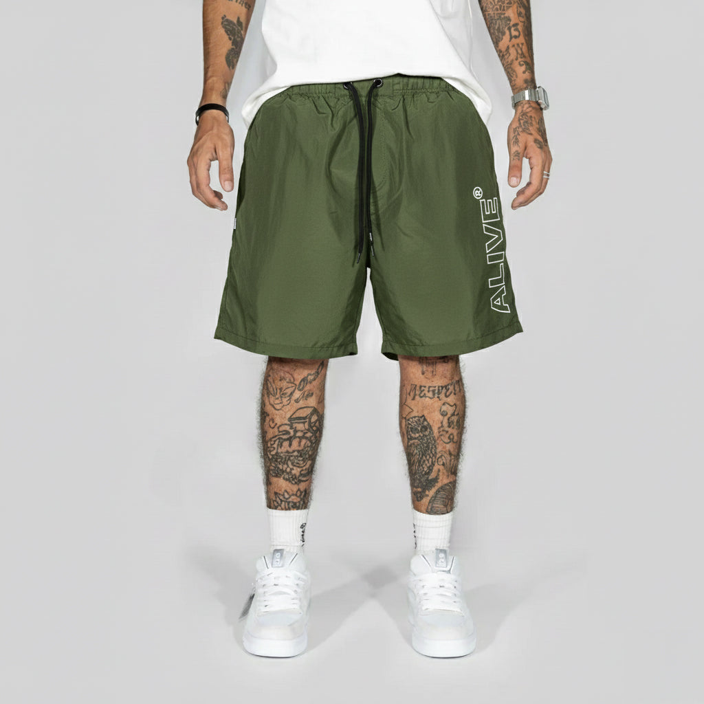 Short Alive Big Logo Verde